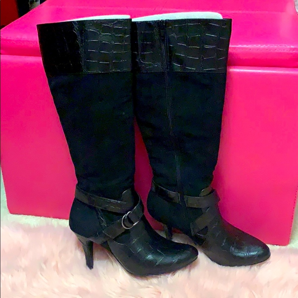 Naturalizer Womens Lidia Suede Knee High Boots